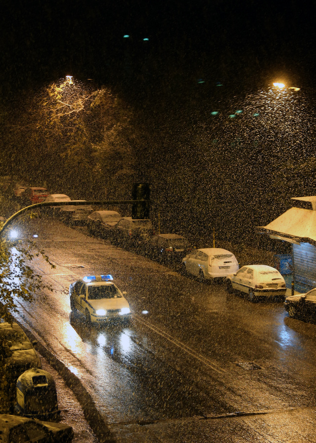 Χιόνι στην Αθήνα ΑΠΕ-ΜΠΕ/Παντελής Σαίτας