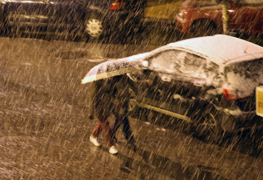 Χιόνι στην Αθήνα ΑΠΕ-ΜΠΕ/Παντελής Σαίτας