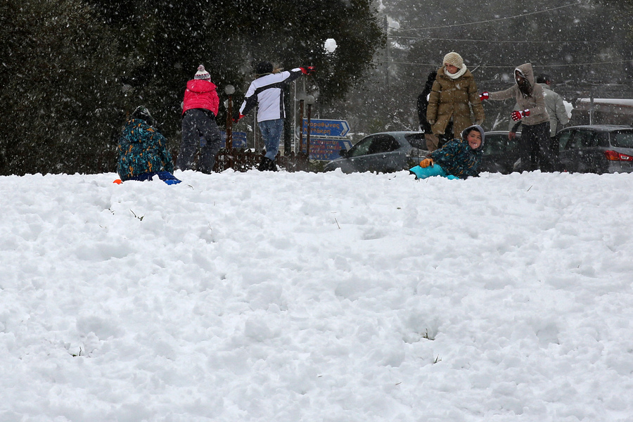Το έστρωσε στην Πεντέλη - ΑΠΕ-ΜΠΕ / ΑΛΕΞΑΝΔΡΟΣ ΒΛΑΧΟΣ