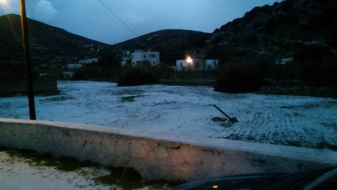 Χιόνια στο Γαλησσά – Cyclades24.gr
