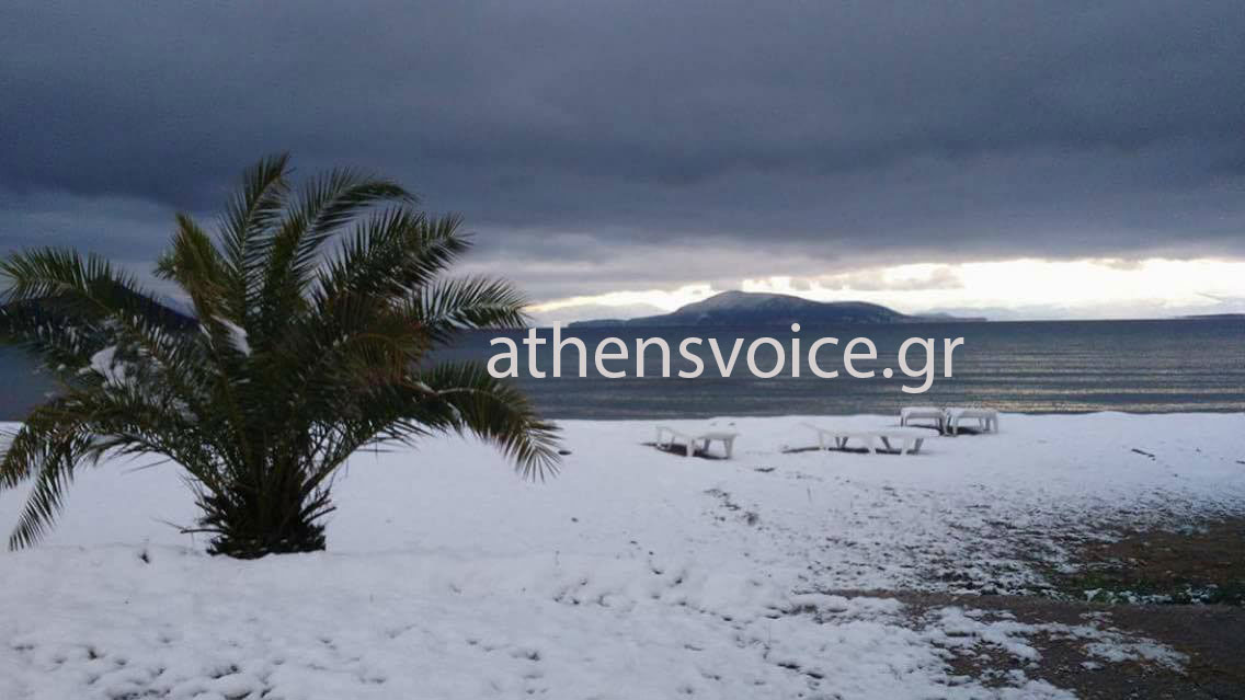 «Άσπρη» μέρα είδαν οι κάτοικοι της Αίγινας 