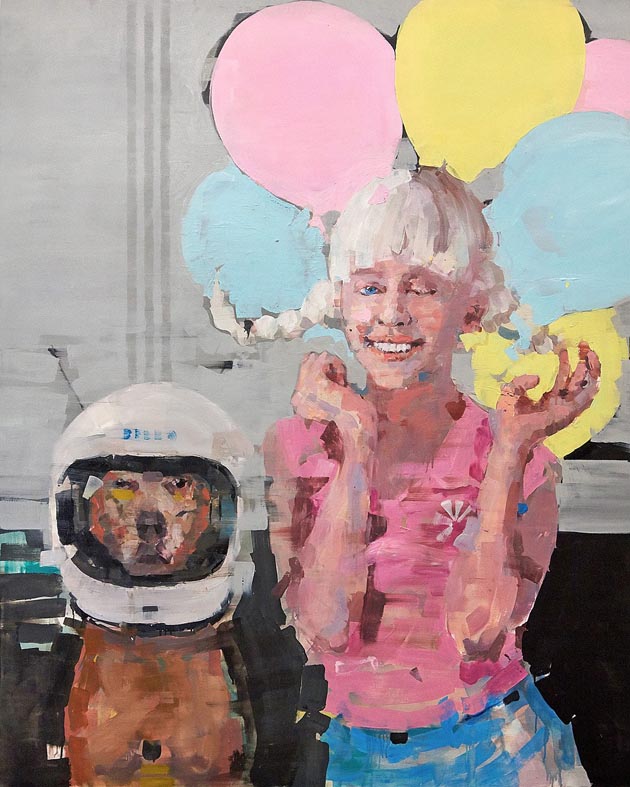 Κωνσταντίνος Βαβυλουσάκης, My dog is an astronaut «Νέοι Ορίζοντες της Ζωγραφικής». Το Μουσείο Φρυσίρα δίνει τόπο στα νιάτα.