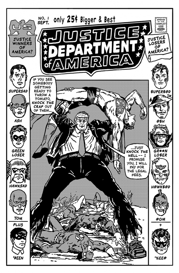 Οι πιο εξοργιστικές δηλώσεις του Τραμπ σε 15 εξώφυλλα κόμικ 