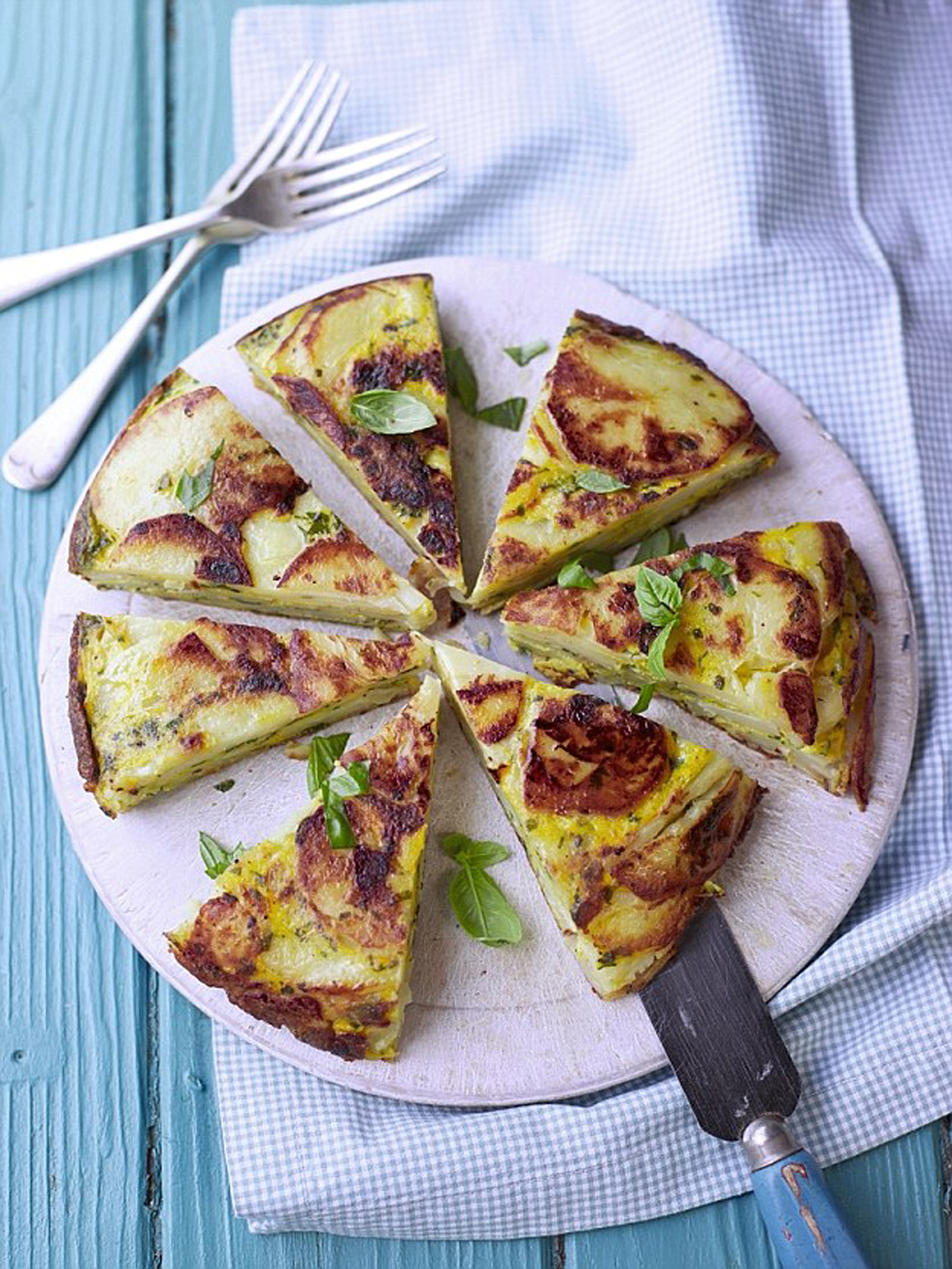 Τορτίγια με πατάτα και κρεμμύδι