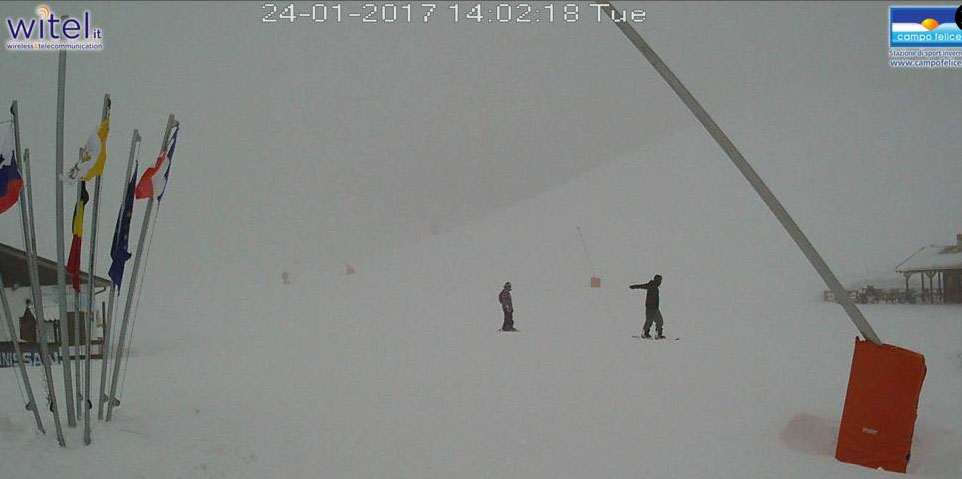Εικόνα από το χιονοδρομικό κέντρο στο Κάπο Φελίτσε
