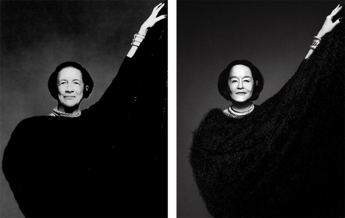 η Diana Vreeland, φωτογραφημένη από τον Bill King, 1977 η Diana Vreeland, φωτογραφημένη από τον Bill King, 1977