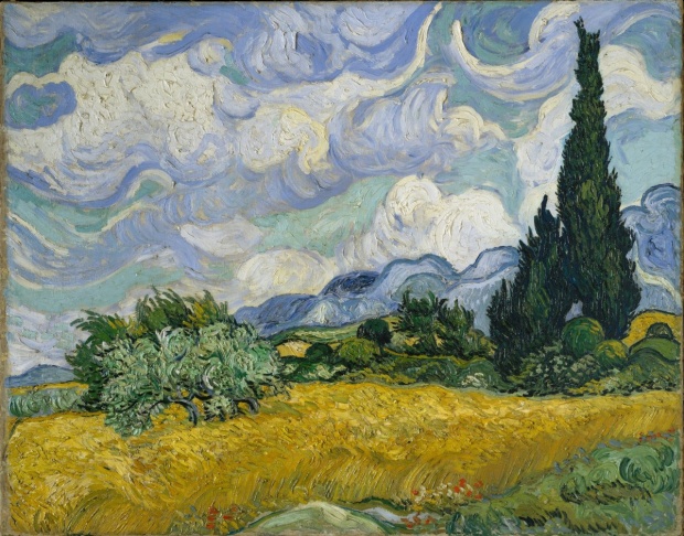 "Cypresses" (1889) by Vincent van Gogh