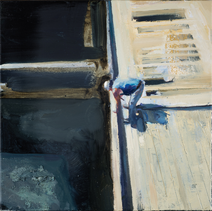 Μίλτος Γκολέμας, Χτύπος, Λάδι και άμμος σε καμβά