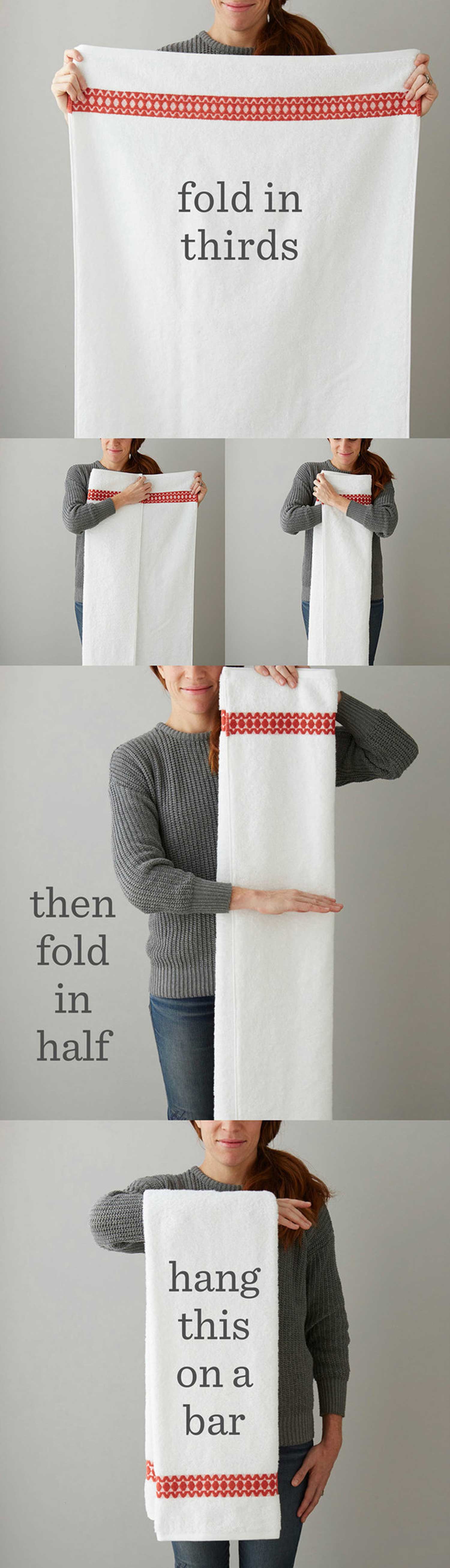 Πώς να διπλώσεις σωστά την πετσέτα του μπάνιου