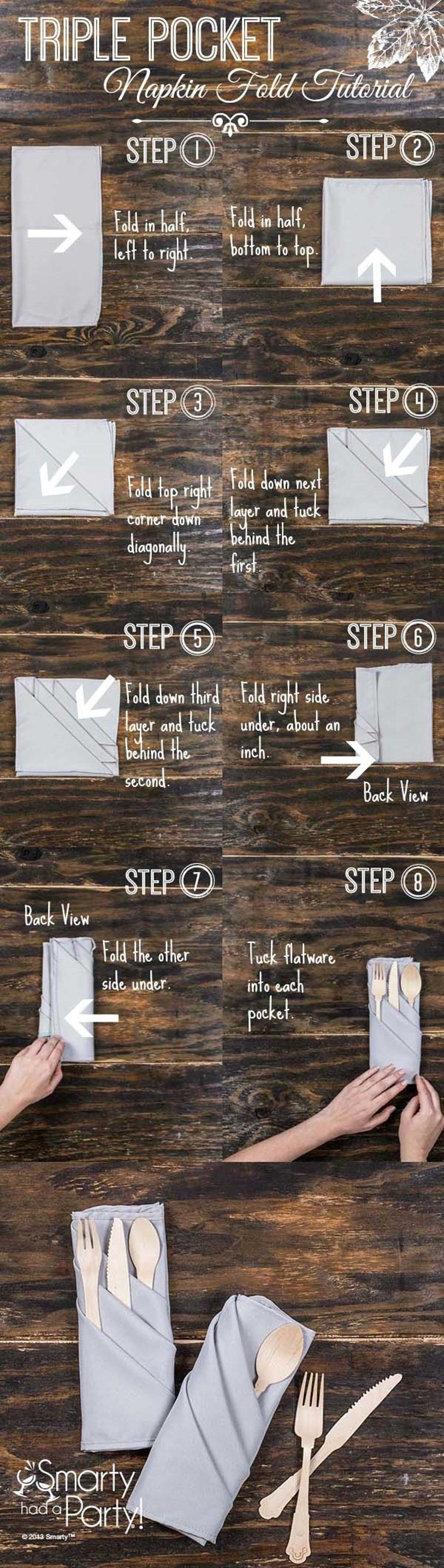 Πώς να διπλώσεις σωστά την πετσέτα των καλεσμένων