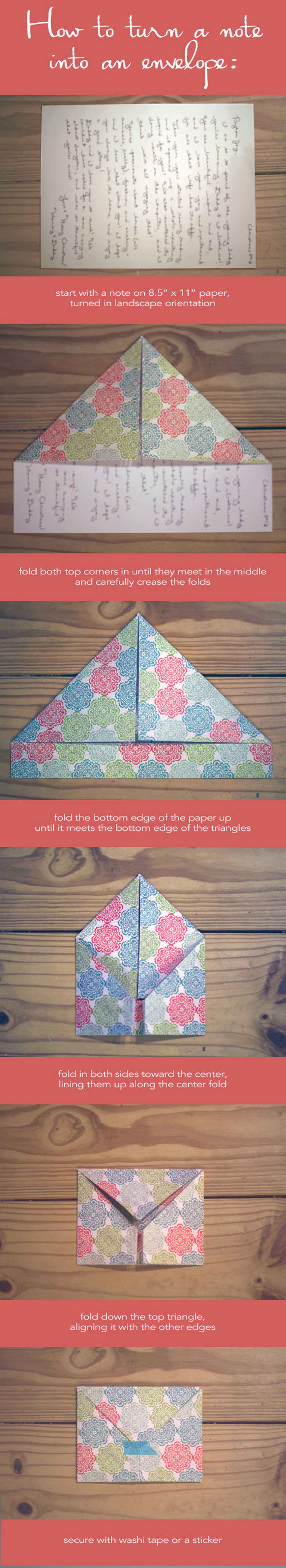 Πώς να διπλώσεις σωστά ένα σημείωμα