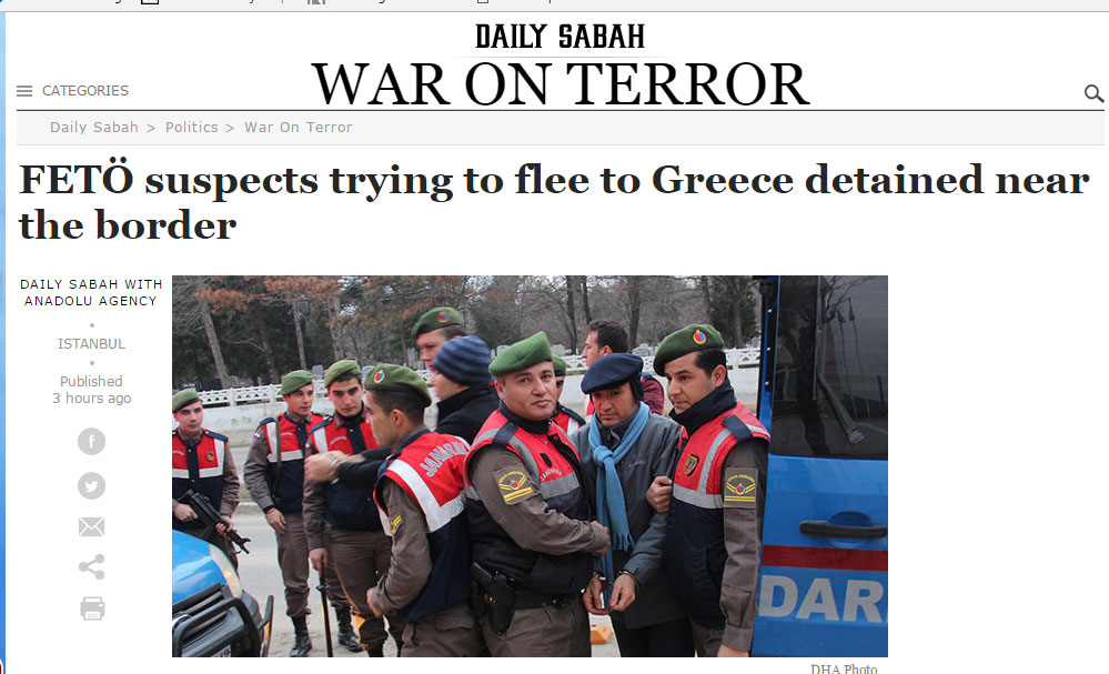  Επιχείρηση των Τούρκων στα ελληνοτουρκικά σύνορα – Συνελήφθησαν Γκιουλενιστές