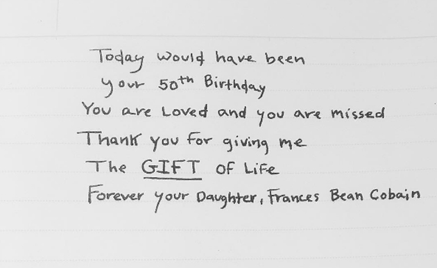 Κερτ Κομπέιν, Φράνσις Μπιν Κομπέιν