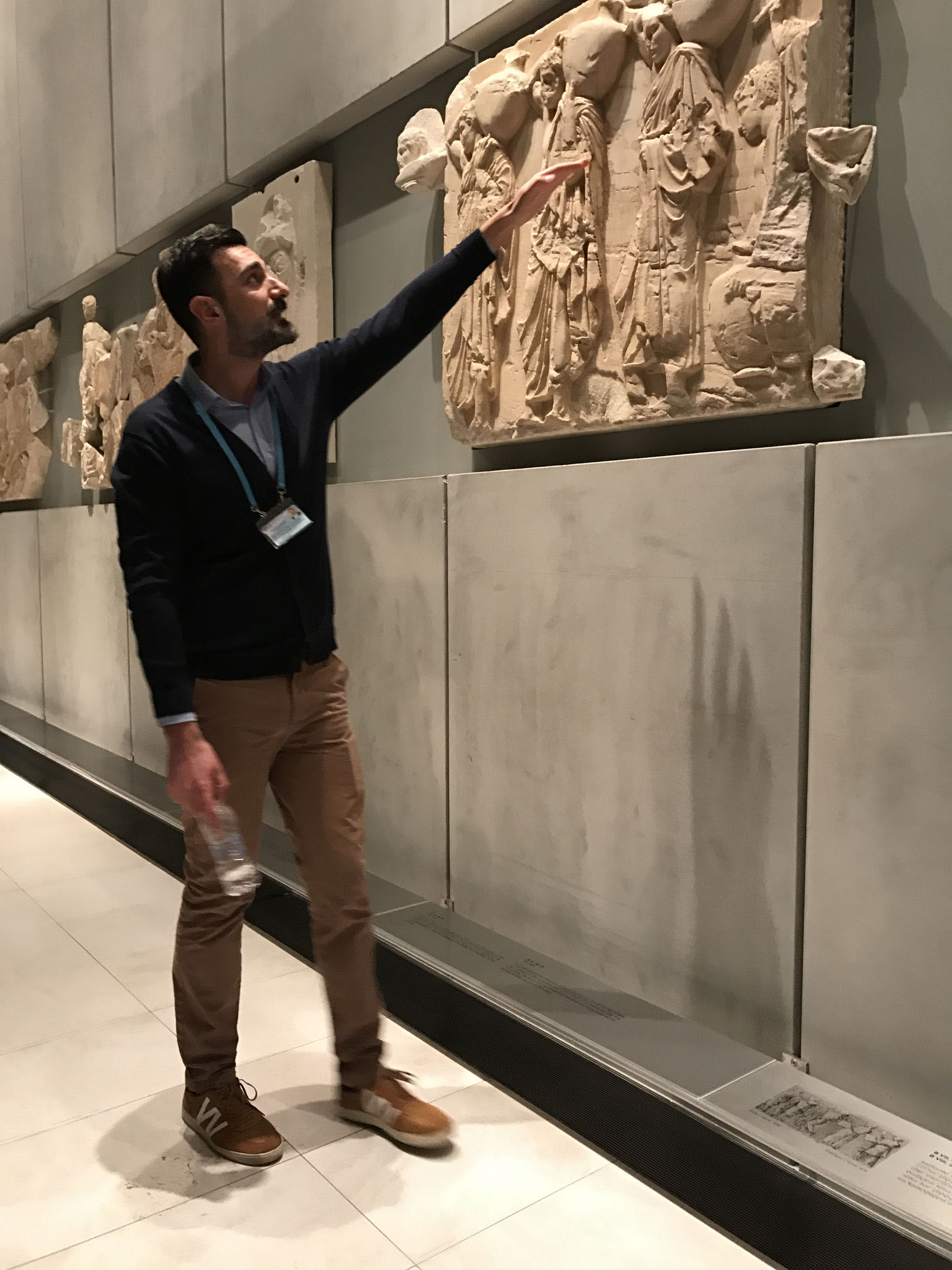 Ο φιλόλογος και ξεναγός Μένιος Βοσταντζόγλου, μια ακόμα «προνομιακή στιγμή» της βραδιάς