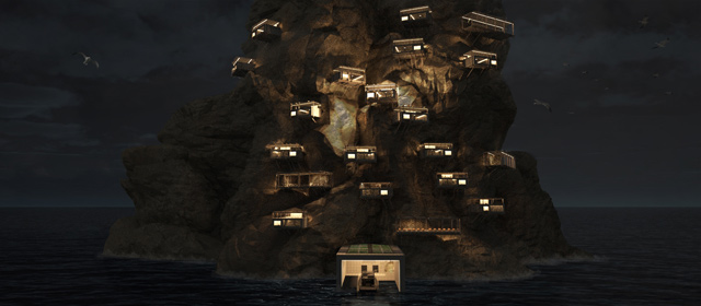 Η πρόταση έχει "προσγειωθεί" σε μία απομονωμένη βραχονησίδα, αλλά θα μπορούσε πρακτικά να υλοποιηθεί σε μία απομονωμένη τοποθεσία ενός νησιού