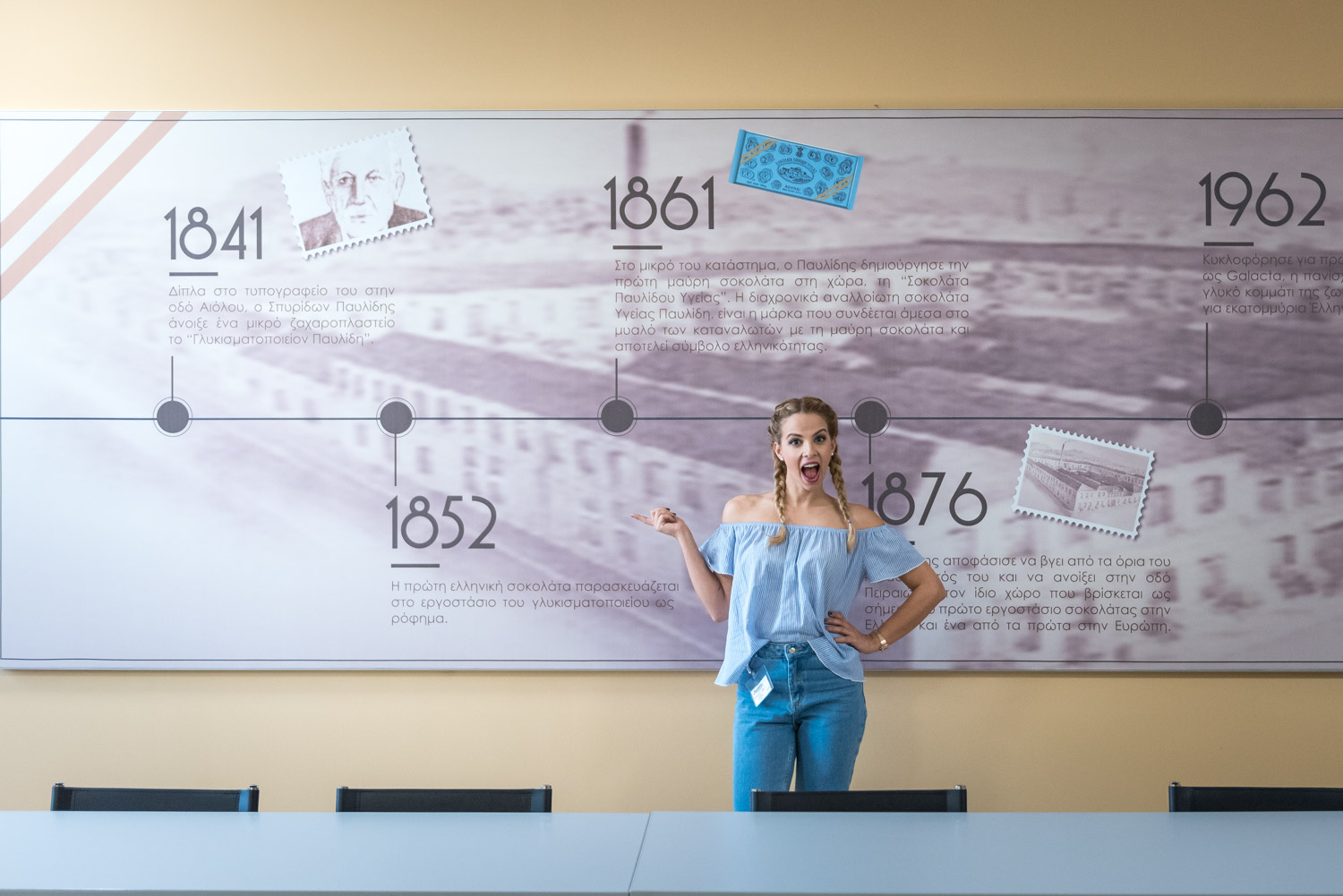 Ο Σπυρίδων Παυλίδης το 1841 αποφάσισε να ανοίξει στην οδό Αιόλου ένα μικρό ζαχαροπλαστείο με το όνομα «Γλυκισματοποιείον Παυλίδη». Ο Σπυρίδων Παυλίδης το 1841 αποφάσισε να ανοίξει στην οδό Αιόλου ένα μικρό ζαχαροπλαστείο με το όνομα «Γλυκισματοποιείον Παυλίδη».