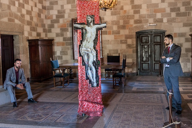 Ο Νίκος Φλώρος και ο Αριστοτέλης Καραντής στο «Παλάτι του Μεγάλου Μαγίστρου των Ιπποτών της Ρόδου» («Castelo») Ο Νίκος Φλώρος και ο Αριστοτέλης Καραντής στο «Παλάτι του Μεγάλου Μαγίστρου των Ιπποτών της Ρόδου» («Castelo»)