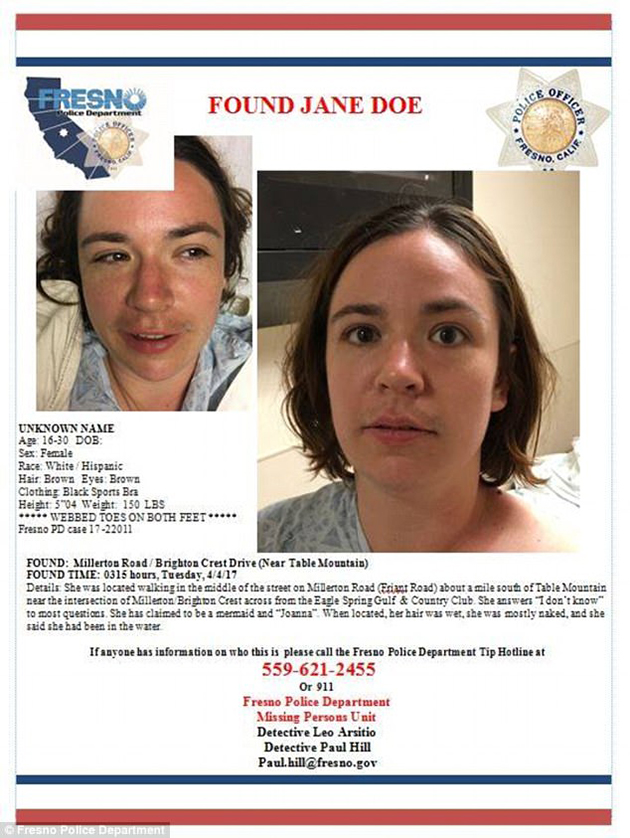 Εντοπίστηκε γυναίκα, σχεδόν γυμνή, να δηλώνει «γοργόνα» Εντοπίστηκε γυναίκα, σχεδόν γυμνή, να δηλώνει «γοργόνα»