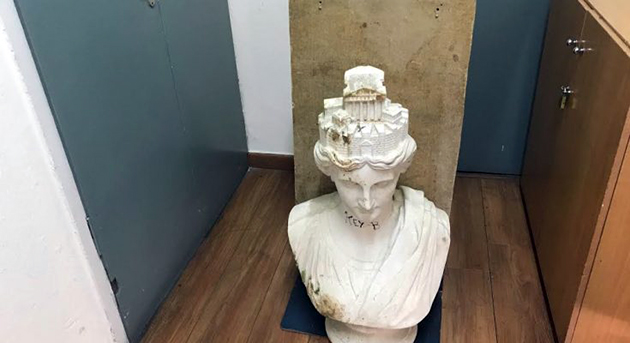 προτομή της Πολιούχου Αθηνάς 