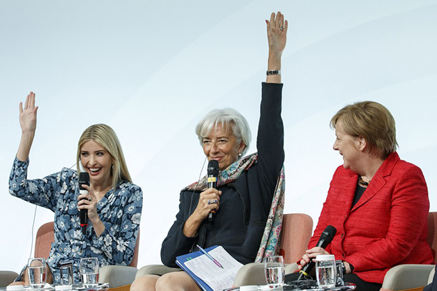 Ιβάνκα Τραμπ-Άνγκελα Μέρκελ-Κριστίν Λαγκάρντ