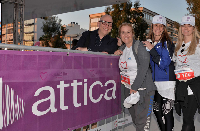 Ηλίας Παλταδάκης, Αν. Γενικός Διευθυντής του attica με τις Ασπασία Τσάκαλου, GraphicDesigner του attica, Εύη Κλαουδάτου, Marketing Director του attica και Βαλέρια Τάραντο, Διευθύντρια Αγορών & Ανάπτυξης του attica.