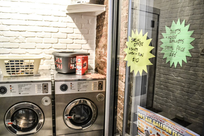 Τα πλυντήρια του παλιού μαγαζιού, ντεκόρ για το σύγχρονο Washhouse