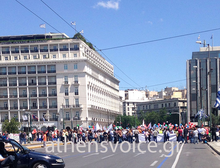 Διαμαρτυρία ΠΟΕ-ΟΤΑ στο κέντρο της Αθήνας