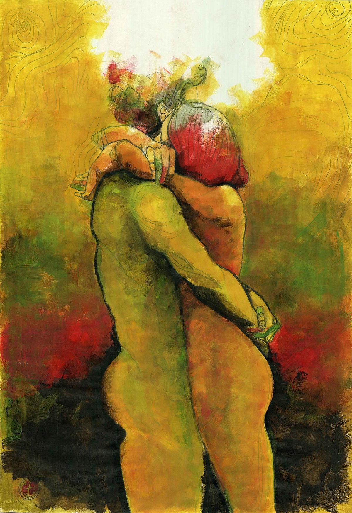 An embrace in Zurich An embrace in Zurich