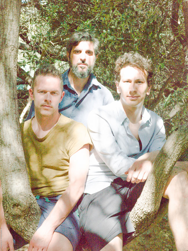 Οι ηθοποιοί Χρήστος Λούλης, Γιώργος Γάλλος, Μιχάλης Σαράντης