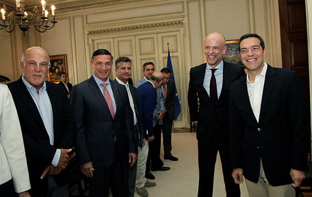 Χαμόγελα στη συνάντηση Τσίπρα με ΣΕΤΕ Χαμόγελα στη συνάντηση Τσίπρα με ΣΕΤΕ