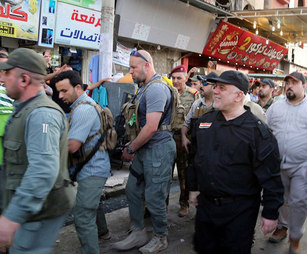 Πρωθυπουργός του Ιράκ στη Μοσούλη