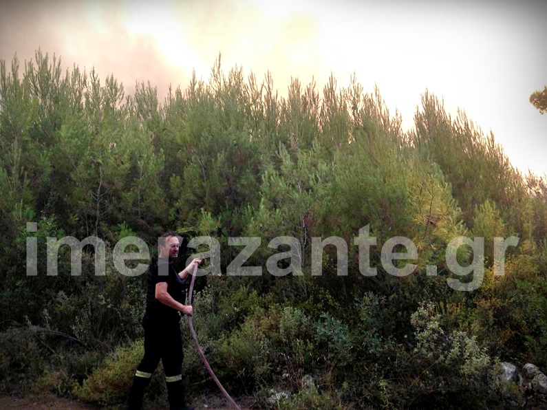 Σε πύρινο κλοιό η ορεινή Ζάκυνθος (εικόνες)