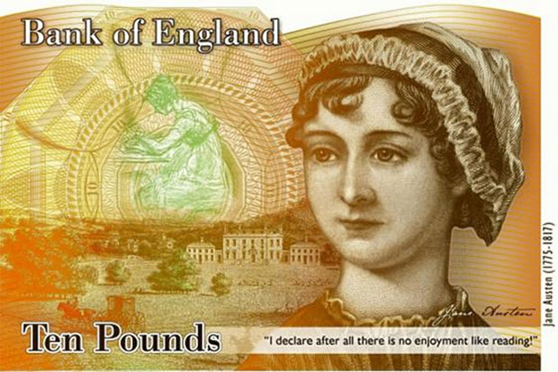 Η Τζέιν Όστεν απεικονίζεται στο νέο χαρτονόμισμα των 10 λιρών