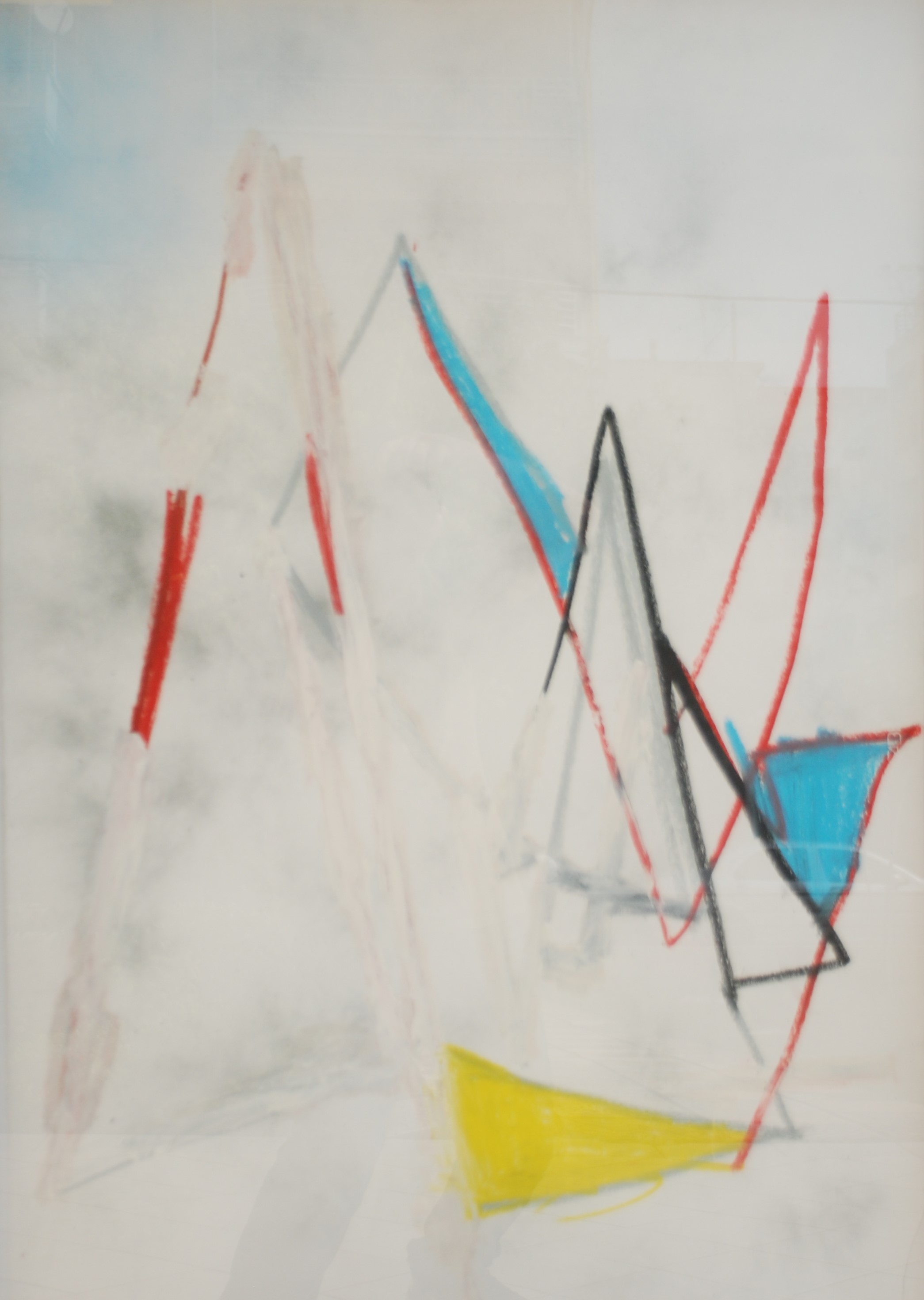 Model, 100cm x 70cm , oil pastel on paper, 2015