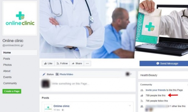 Online Clinic-Σοβαρή ιατρική πλάνη μέσω facebook