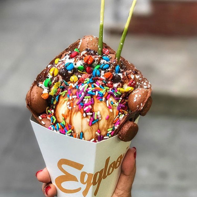 Παγωτό σε χωνάκι βάφλας, Eggloo