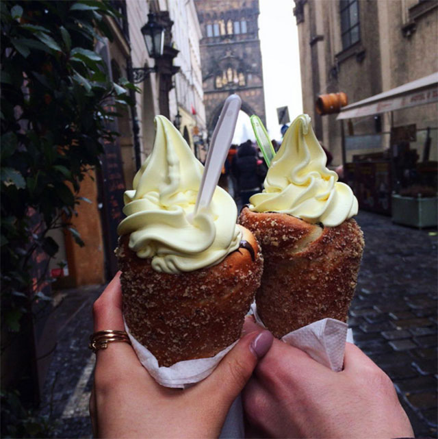 Trdelnik με παγωτό