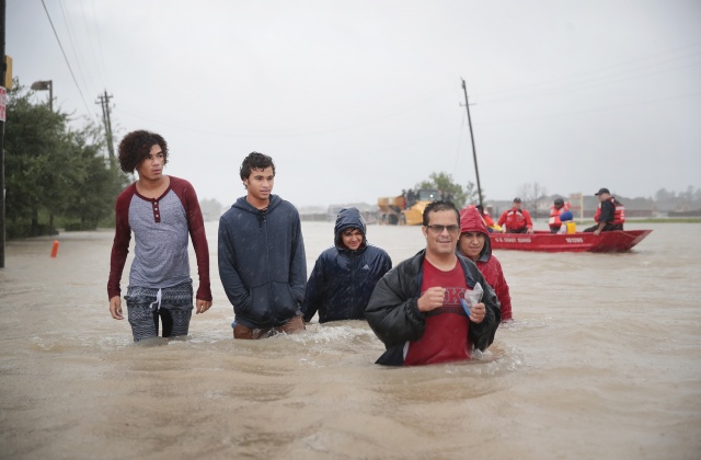 Υπολείμματα του τυφώνα Harvey, στις 28 Αυγούστου 2017 στο Χιούστον Υπολείμματα του τυφώνα Harvey, στις 28 Αυγούστου 2017 στο Χιούστον