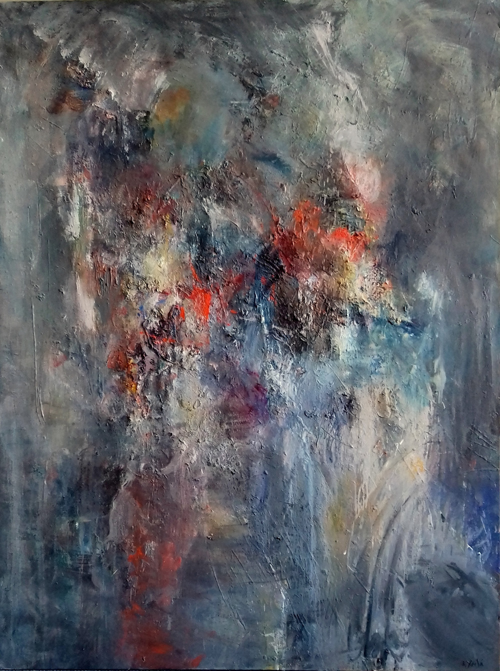 2. Blue arrows&#44 140x105cm&#44 oil on canvas