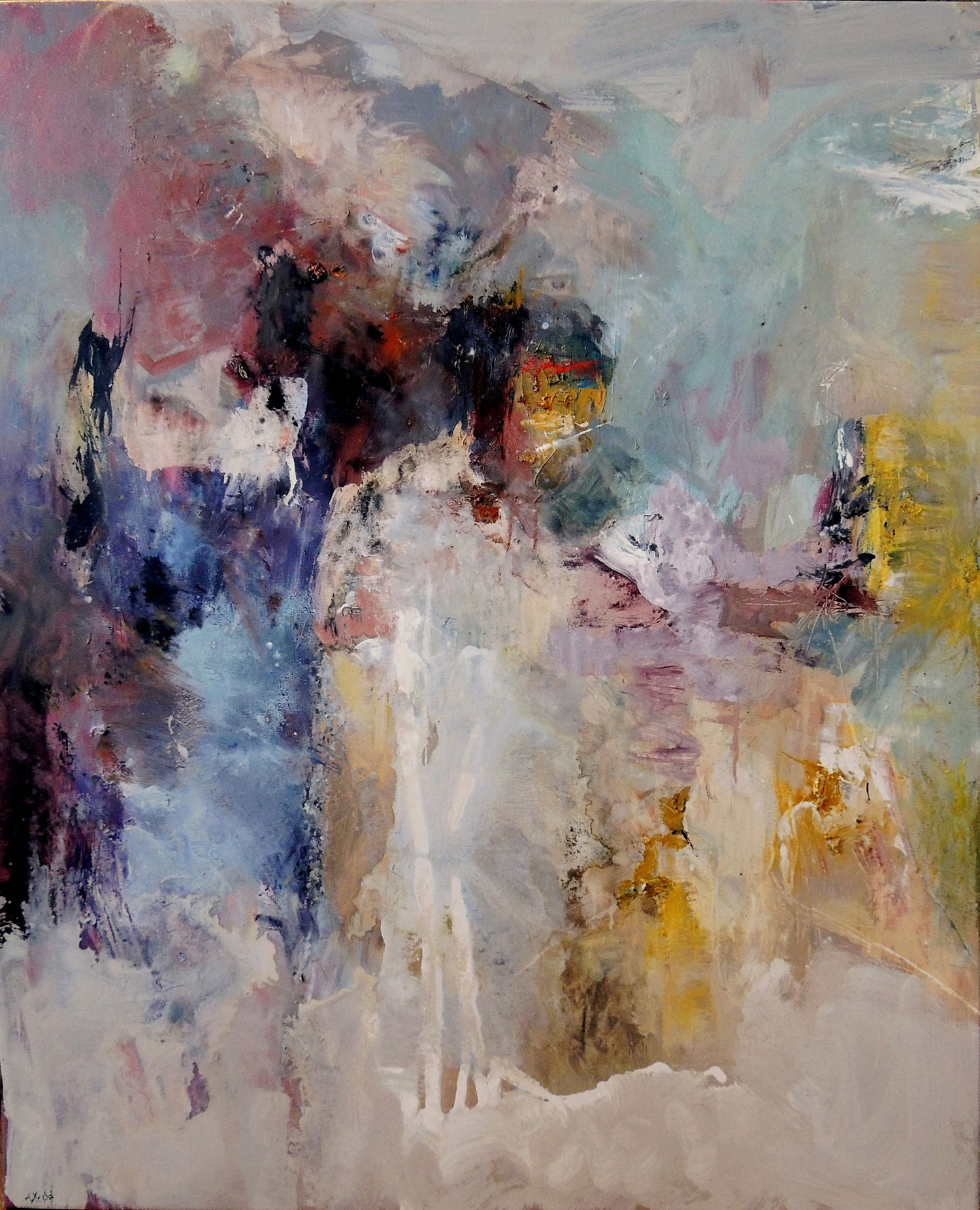 3. Nymphe&#44 95x80cm&#44 oil on canvas