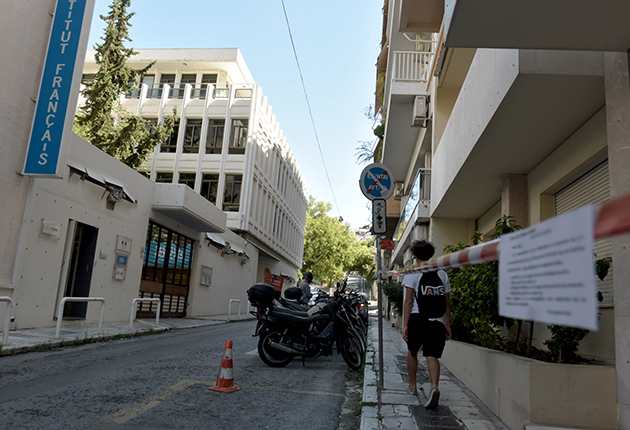 ΠΡΟΕΤΟΙΜΑΣΙΕΣ ΚΑΙ ΜΕΤΡΑ ΑΣΦΑΛΕΙΑΣ ΓΙΑ ΤΗΝ ΑΥΡΙΑΝΗ ΕΠΙΣΚΕΨΗ ΤΟΥ ΓΑΛΛΟΥ ΠΡΟΕΔΡΟΥ ΕΜΑΝΟΥΕΛ ΜΑΚΡΟΝ ΣΤΗΝ ΑΘΗΝΑ // ΕΙΔΟΠΟΙΗΣΗ ΑΠΑΓΟΡΕΥΣΗΣ ΣΤΑΘΜΕΥΣΗΣ ΣΤΟ ΓΑΛΛΙΚΟ ΙΣΤΙΝΤΟΥΤΟ (EUROKINISSI/ΤΑΤΙΑΝΑ ΜΠΟΛΑΡΗ)