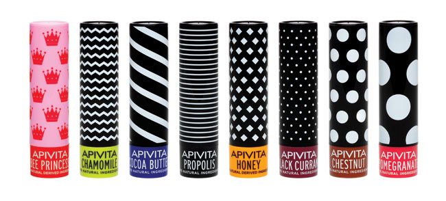 APIVITA Lip Care, σειρά περιποίησης χειλιών €5,50/τμχ.