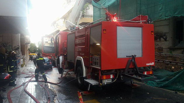 Πυρκαγιά στα Εξάρχεια 