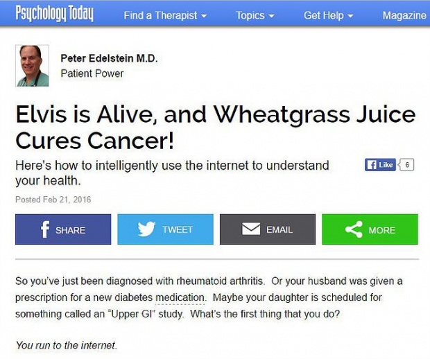 Το σιταρόχορτο καταστρέφει καρκινικούς όγκους και είναι 23 φορές πιο θρεπτικό από τα συνήθη λαχανικά;