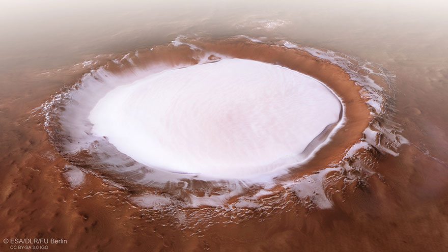 Άρης - κρατήρας Κορόλεφ