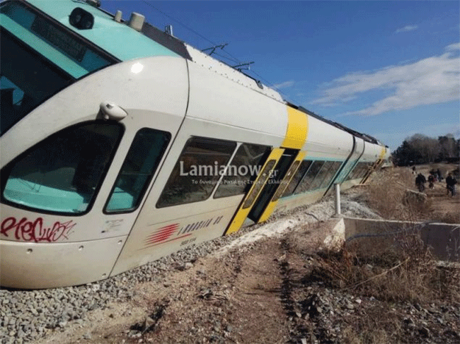 Εκτροχιασμός τρένου στο Λιανοκλάδι