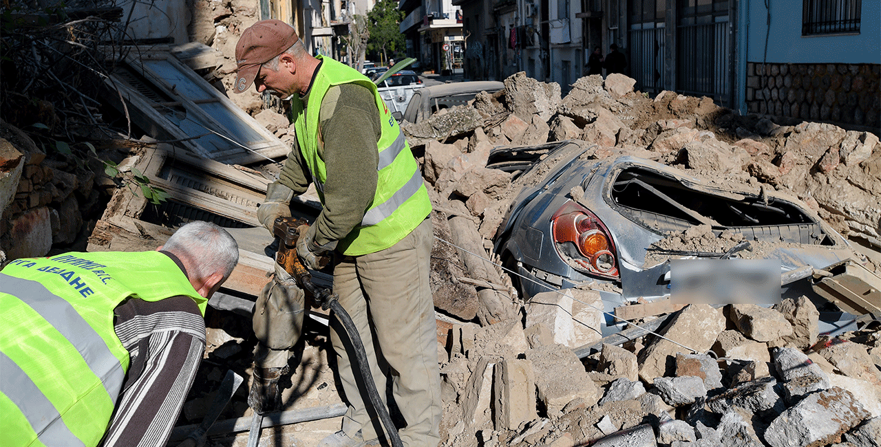 Κατάρρευση κτιρίου στο Γκάζι