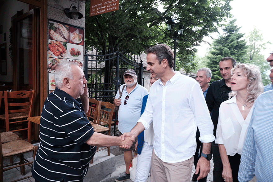 Περιοδεία του Κυριάκου Μητσοτάκη στην Ήπειρο