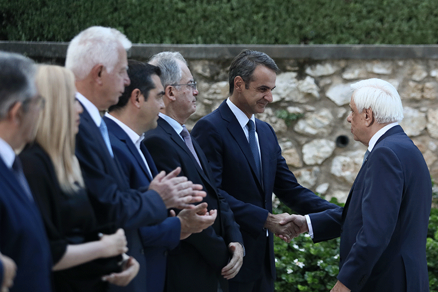 Δεξίωση στο Προεδρικό Μέγαρο με αφορμή την 45η επέτειο για την αποκατάσταση της Δημοκρατίας