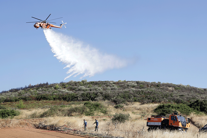 Πυρκαγιά στον Μαραθώνα